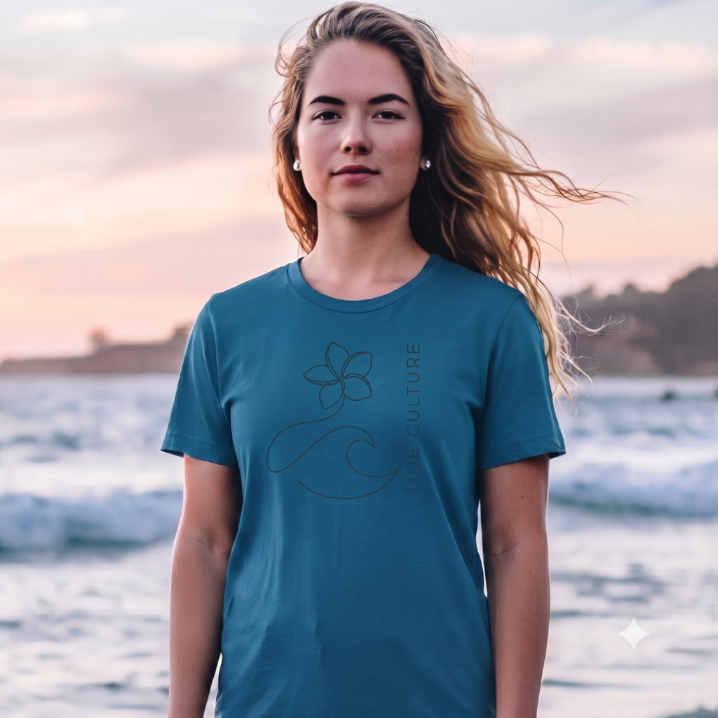 Flower & Waves T-Shirt
