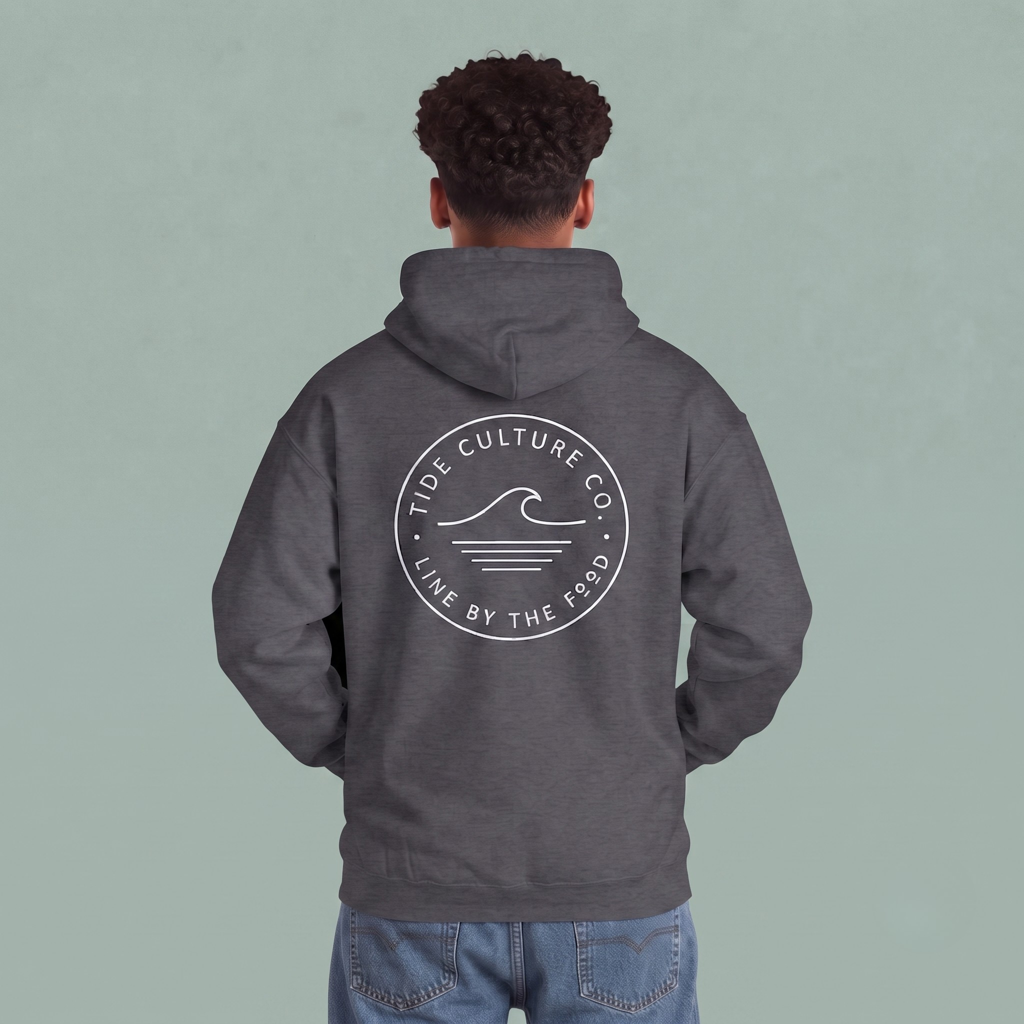 Hoodie 'Live by the Tide' Dark colors