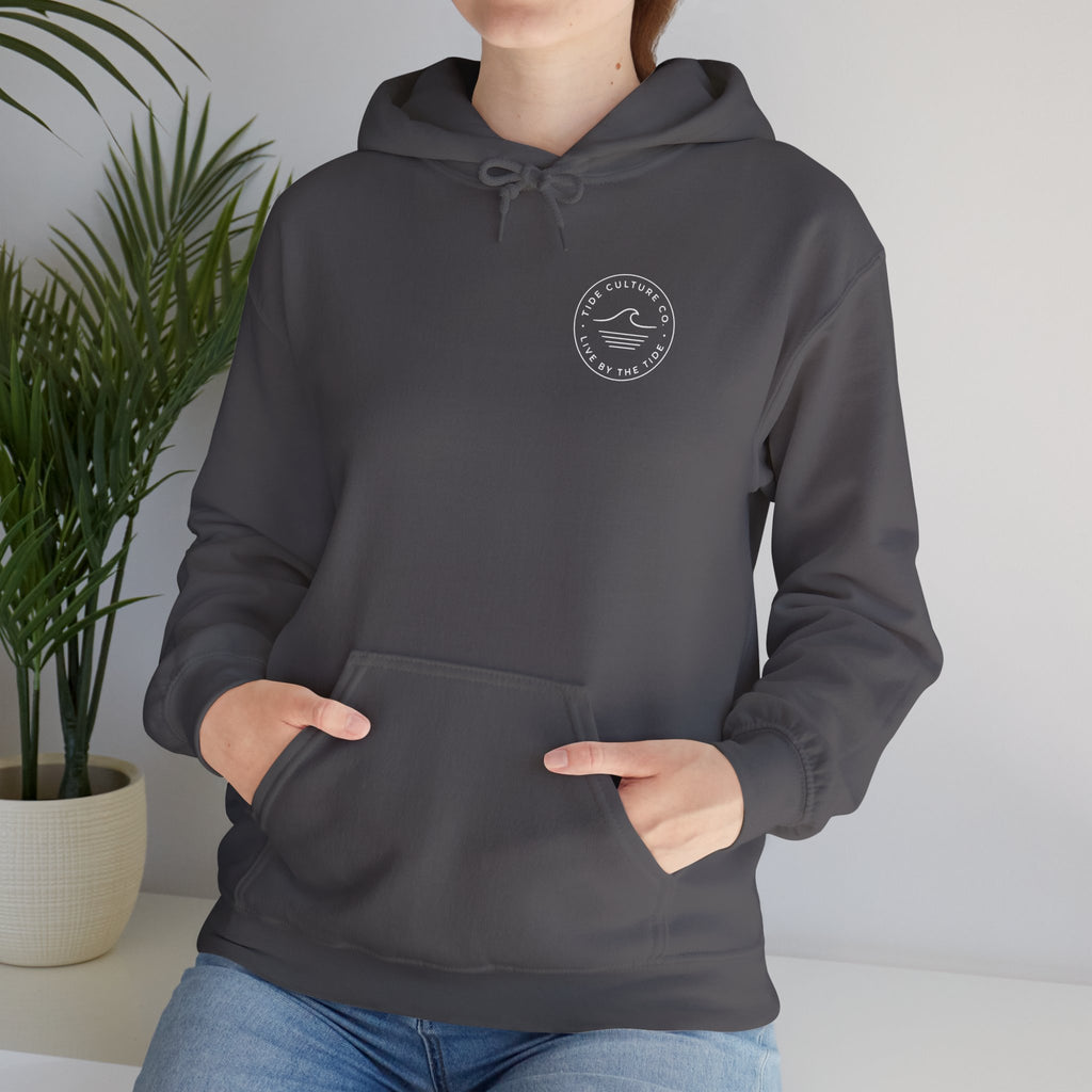 Hoodie 'Live by the Tide' Dark colors