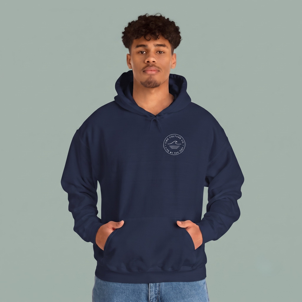 Hoodie 'Live by the Tide' Dark colors