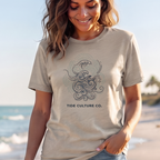 Wave Line Art T-Shirt